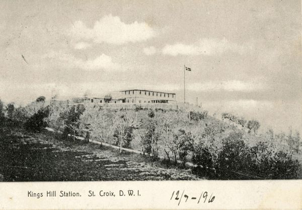 Bygninger   Kingshill Kasernen   1910.07.11. Kort fra nr