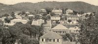 Charlotte Amalie Goverment Hill paa postkort