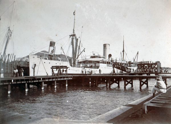 SS St. Croix  ved kaj i Charlotte Amalie