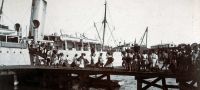 SS St. Croix ved kaj i Charlotte Amalie far kul om bord