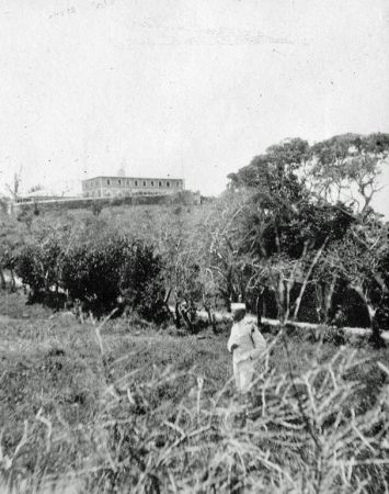St. Croix  Kingshill kassernen med soldat