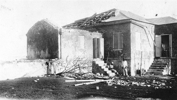 Strawberry Hill St Croix efter orkanen 13 september 1928 DVS 0069
