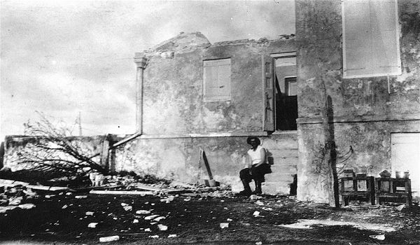 Strawberry Hill St Croix efter orkanen 13 september 1928 DVS 0070