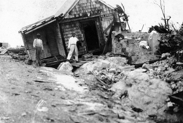 Orkanen 1928 St Croix efter orkanen 13 september 1928 DVS 0076