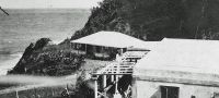 Orkanen 1916   Beboelsesejendom p kysten er hrdt medtaget