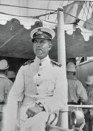 S  officer  reservel  ge Arthur M  rtensson. Foto taget under Valkyriens togt til   erne i 1915 17