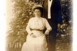 Toldv  sen  Toldkontroll  r Vilhelm Bay    Bay med kone efter vielsen i oktober 1908